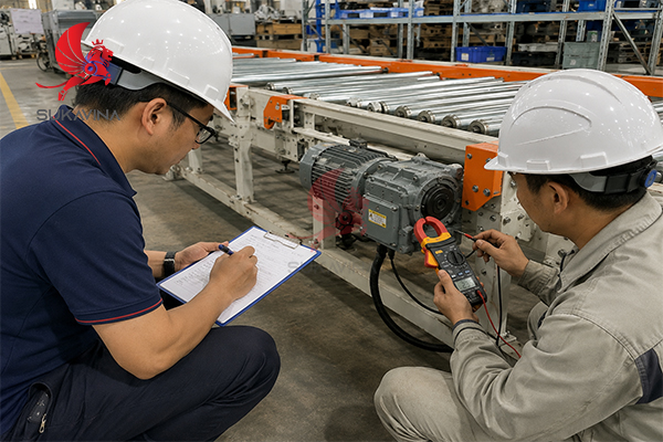 Nghiệm thu hệ thống băng tải và kiểm tra công suất motor cùng khách hàng tại nhà máy Cách Tính Công Suất Motor Băng Tải 8.jpg (249 KB)