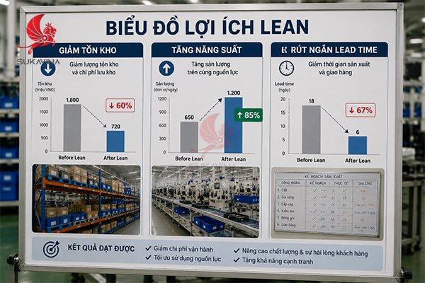 Biểu đồ lợi ích Lean – giảm tồn kho, tăng năng suất, rút ngắn lead time Lean - Manufacturing-la-gi 4.jpg (241 KB)