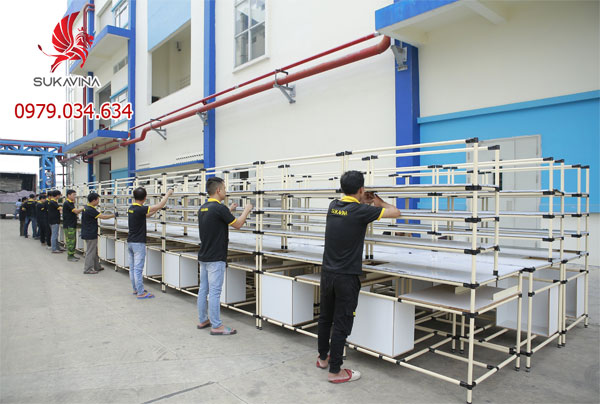 Nơi sản xuất bàn lắp ráp công nghiệp chất lượng cao