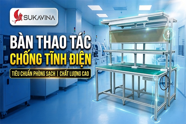 Bàn Thao Tác Chống Tĩnh Điện Phòng Sạch - Giải Pháp Cho Nhà Máy Điện Tử & Dược Phẩm