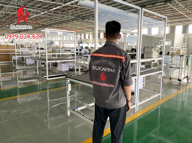 Bàn Thao Tác Khung Nhôm Định Hình