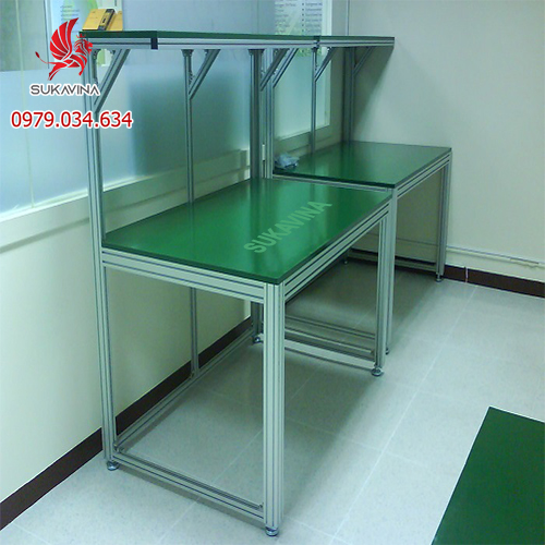 Bàn thao tác khung nhôm định hình
