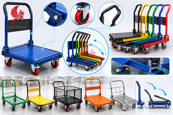 Xe Đẩy Hàng Nesting – Giải Pháp Tối Ưu Không Gian Kho Bãi Nhà Máy