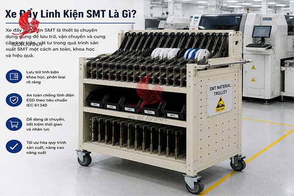 Xe Đẩy Linh Kiện SMT Là Gì?