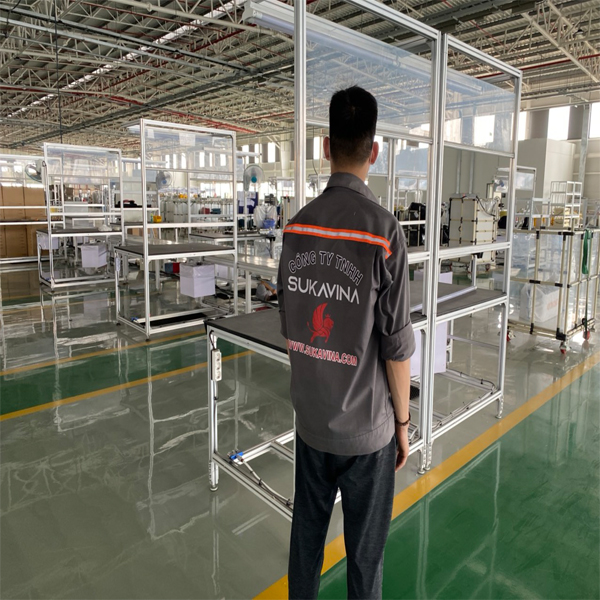 Bàn thao tác khung nhôm định hình - 06
