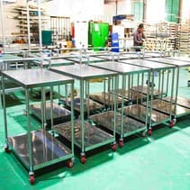 Xe Đẩy Hàng Inox 2 Tầng